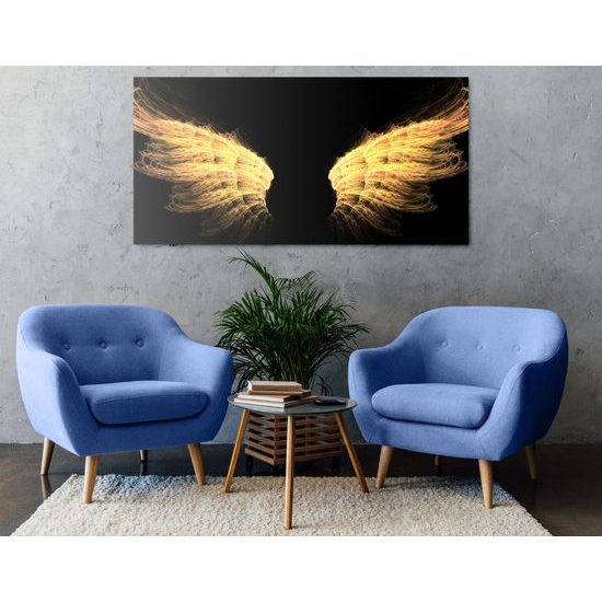 Obraz žiarivé anjelské krídla