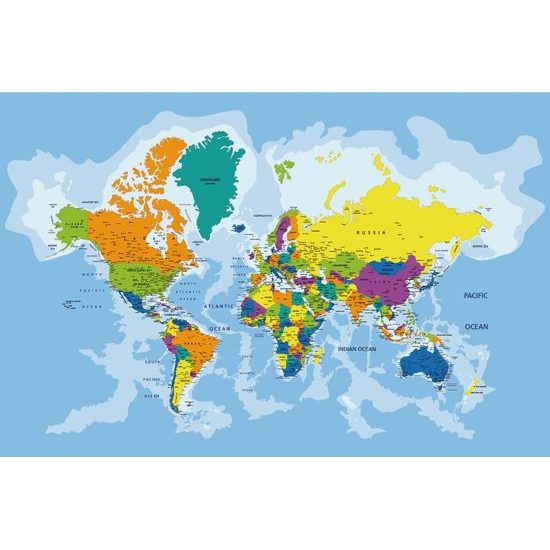 Tapeta farebne rozlíšená mapa