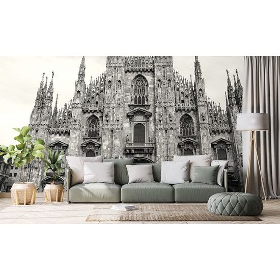 Fototapeta čiernobiely gotický Milánsky dóm