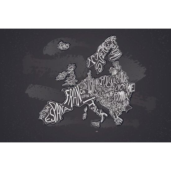 Tapeta abstraktná mapa Európy