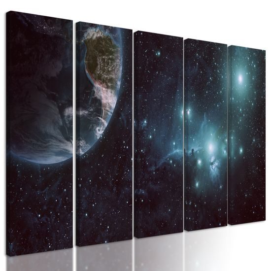 5-dielny obraz temný a nekonečný vesmír