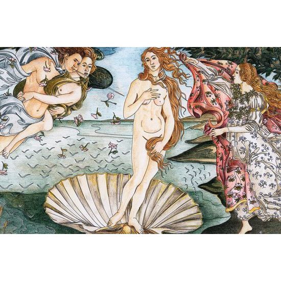 Obraz imitácia zrodenia Venuše od S. Botticelliho