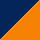 navy/fluor orange