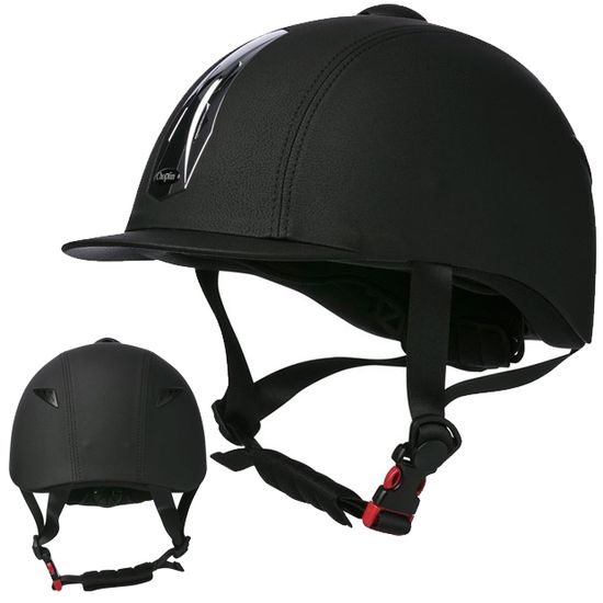 Jezdecká ochranná helma Choplin Premium Chrome VG1