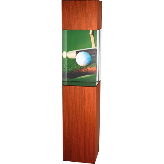 Golftrophäe - Holz-Glas Kombination CR3067M20