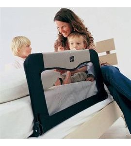 BabyDan Cestovní zábrana k posteli+taška, BLACK 90 cm