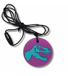 Jellystone Designs Uklidňující přívěsek Dinosaurus, fialový