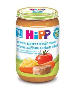 HiPP BIO Těstoviny s rajčaty a telecím masem