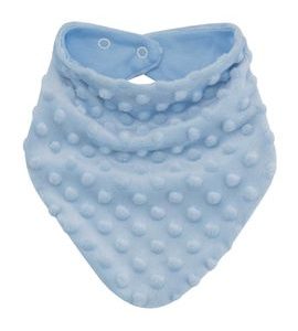 ESITO Šátek na krk Minky podšitý bavlnou Blue - modrá / 0 - 5 let