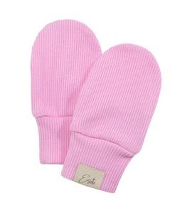 ESITO Kojenecké rukavice žebrované Color Pink