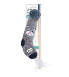 AFP Dřevěná vábnička AFP Sock Cuddler s ponožkou — kočka