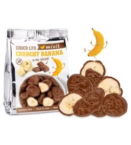 Mixit Křupavé banánky v čokoládě do kapsy (70g)