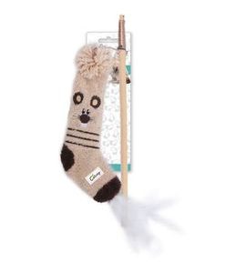 AFP Dřevěná vábnička AFP Sock Cuddler s ponožkou — myš