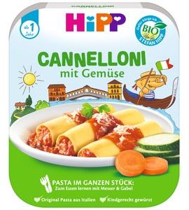 HiPP BIO Cannelloni (těstoviny v kuse) se zeleninou
