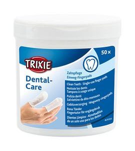Trixie Zubní péče - jednorázové pečující návleky na prst, 50ks