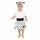 ESITO Dívčí kolová sukně Black heart - 74 - 80 / bílá