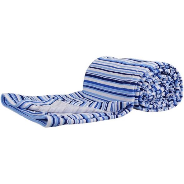 Kaarsgaren Bavlněná letní deka modré proužky