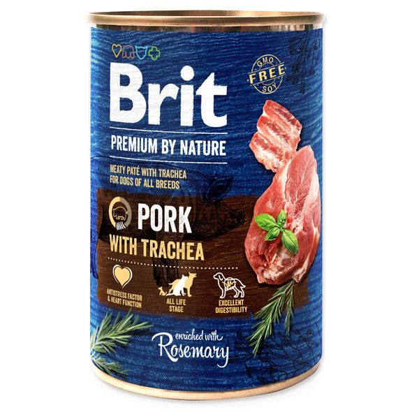 Brit Premium by Nature Věpřové s tracheou 400 g