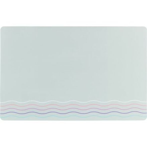 Trixie Prostírání pod misky WAVES, 44 x 28 cm, šedá / vlnky