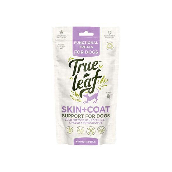 True Leaf Dog Treat Skin & Coat pamlsky 50g