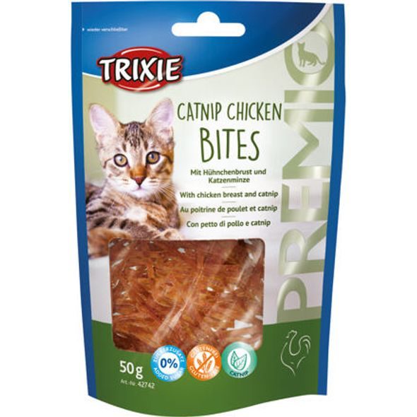 Trixie Premio CATNIP CHICKEN BITES kuřecí kousky s catnipem 50 g