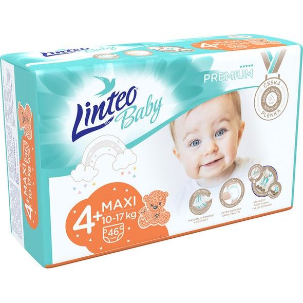 LINTEO BABY Plenky Premium MAXI+ 46ks