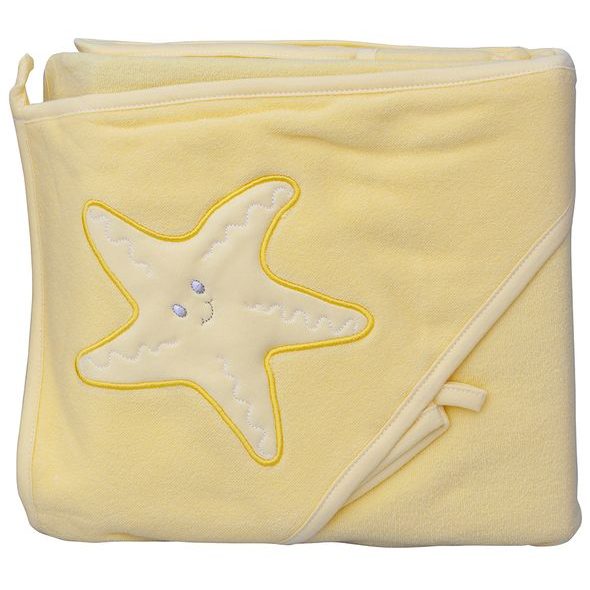 Scarlett Froté ručník s kapucí Hvězda žlutá