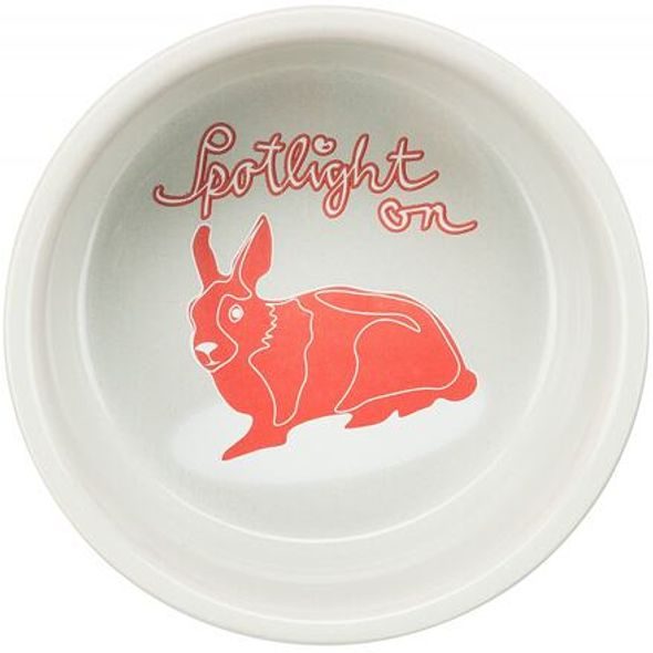 Trixie Keramická miska s putníky, pro králíky, 250 ml/ø 11 cm