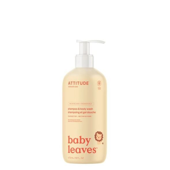 ATTITUDE Baby leaves Dětské tělové mýdlo a šampon (2 v 1)