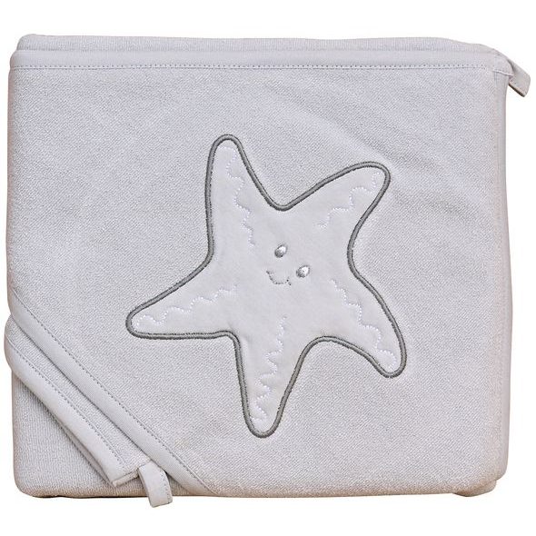 Scarlett Froté ručník s kapucí Hvězda šedá
