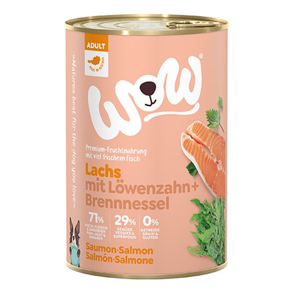 WOW Losos s rajčaty Adult konzerva 400g