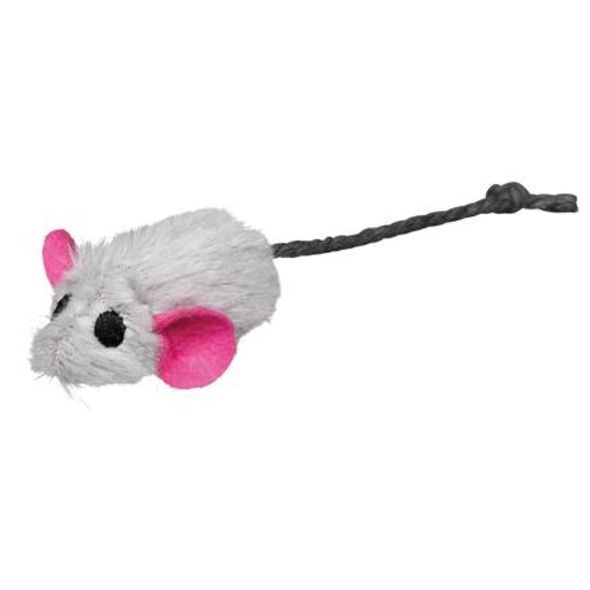Trixie Plyšová myška s pevným středem a catnipem 5 cm (6ks/bal.)