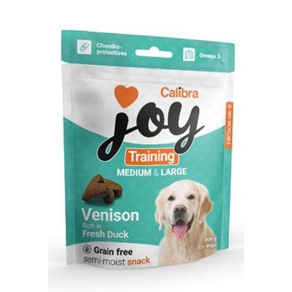 Calibra Dog Joy Training Snacks Medium & Large Venison & Fresh Duck 300 g