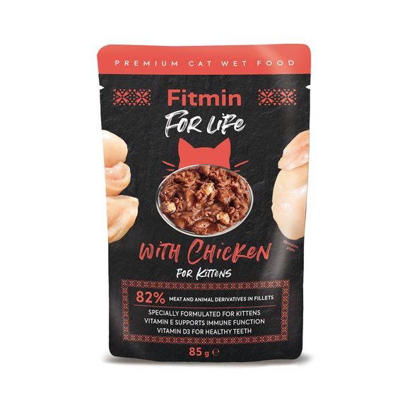Fitmin For Life Kuřecí kapsička pro koťata 85 g