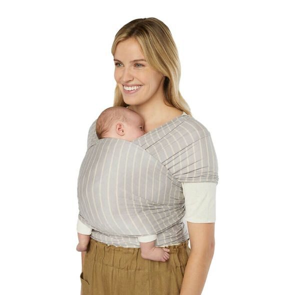 Ergobaby ŠÁTEK Knit Baby Wrap - Grey Stripes