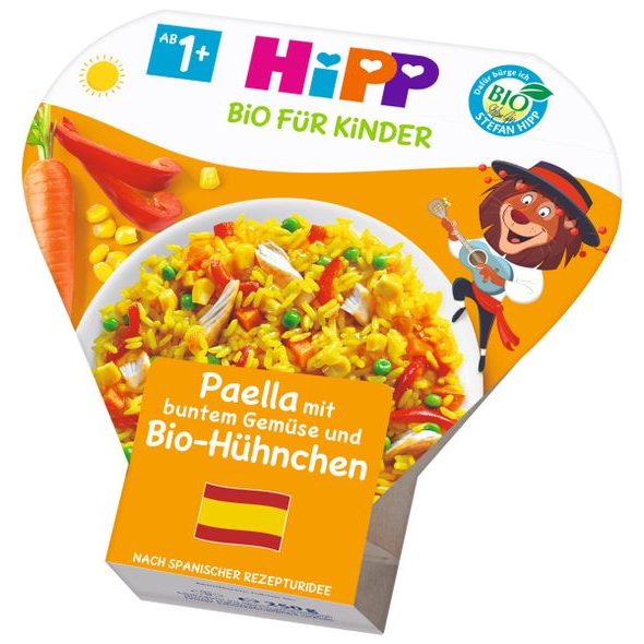 HiPP BIO Paella se zeleninou a kuřecím masem