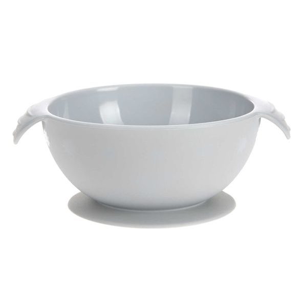 Lässig Bowl Silicone grey with suction pad