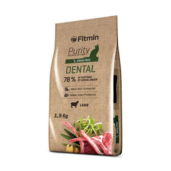 Fitmin Purity Dental krmivo pro kočky Hmotnost: 1.5 kg