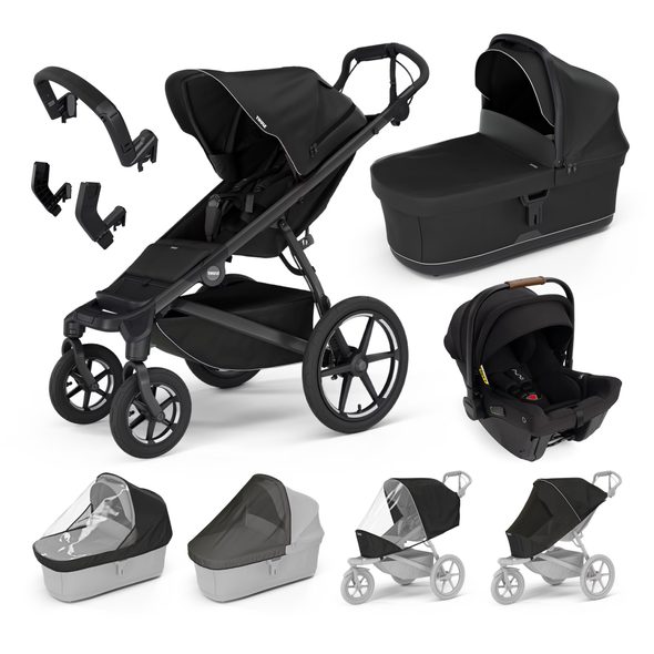 THULE Trojkombinace 9v1 Urban Glide 4-wheel + Bassinet + příslušenství 2024 + Nuna PIPA™ URBN