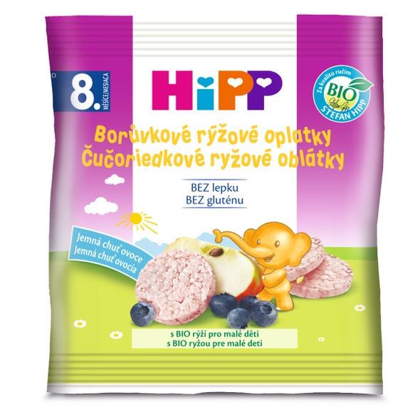 HiPP BIO Borůvkové rýžové oplatky