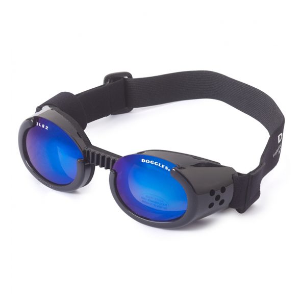 Doggles ILS - Sluneční a ochranné brýle pro psy Black/Mirror L