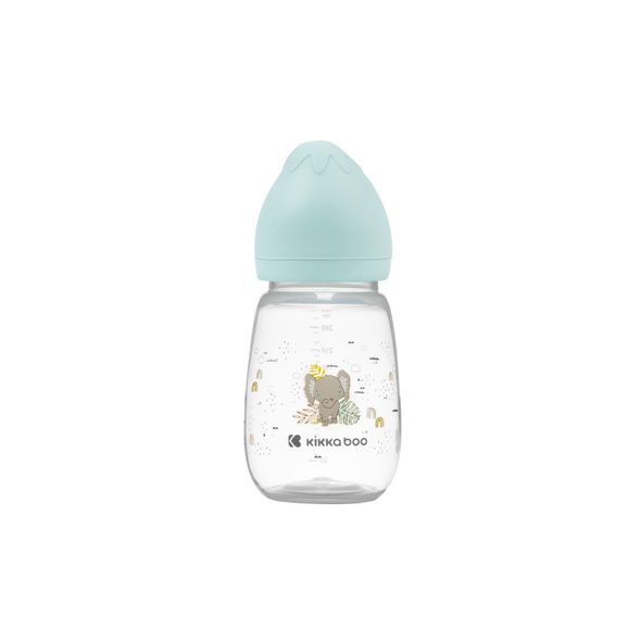 KikkaBoo Kojenecká láhev 260ml 3m+ Savanna Mint