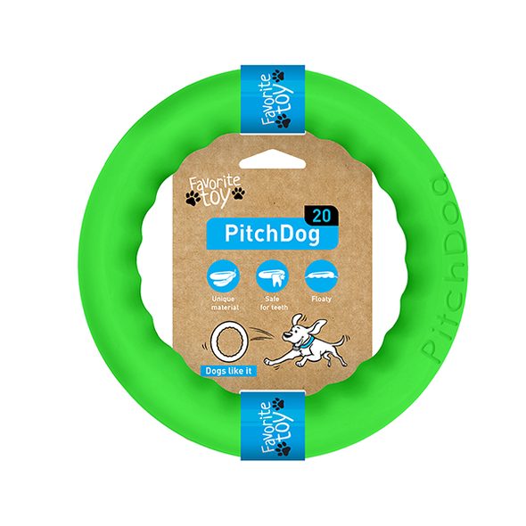 PitchDog tréninkový Kruh pro psy zelený 17cm