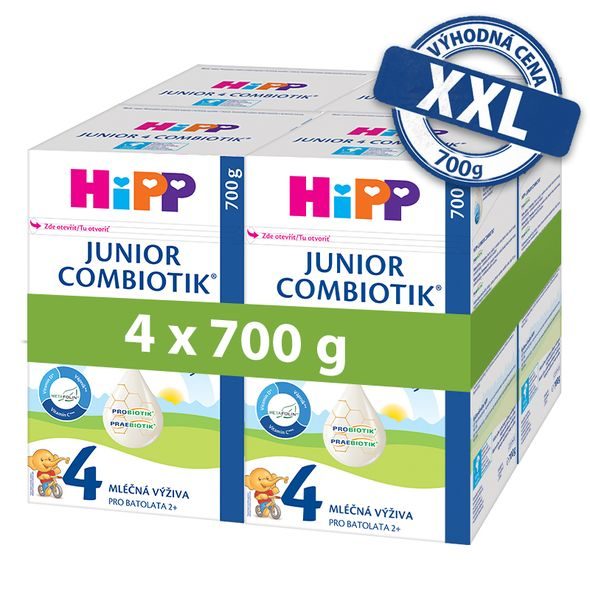 HiPP 4x Batolecí mléko HiPP 4 Junior Combiotik 700g