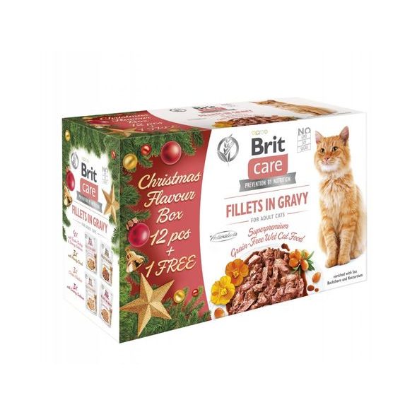 Brit Care Cat Kapsičky Vánoční Balení 12+1 zdarma