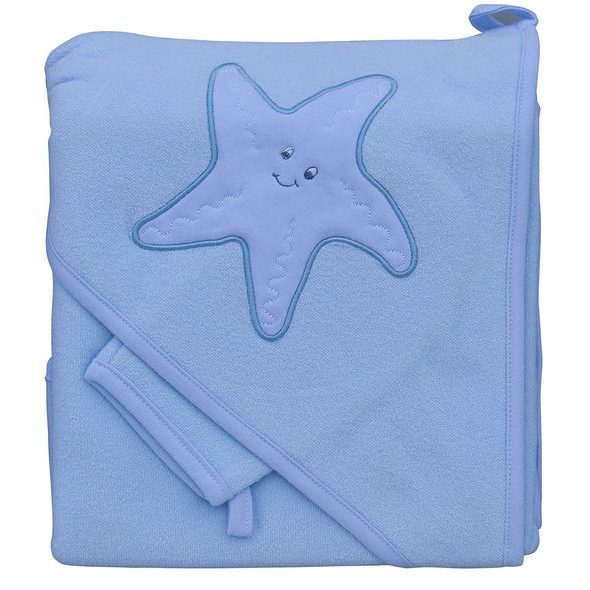 Scarlett Froté ručník s kapucí Hvězda modrá
