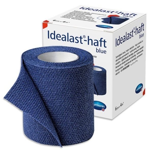 HARTMANN Obinadlo elastické Idealast-haft color 6 cm x 4 m modré 1 ks