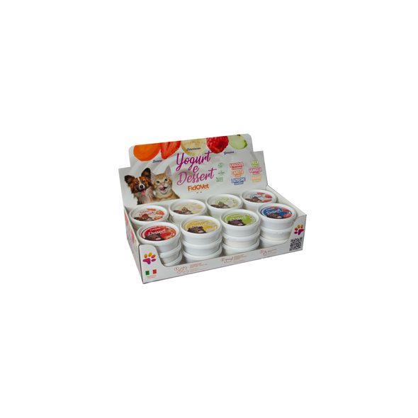 FIDOVET BOX MIX Jogurty + Deserty (6 příchutí) 25g/24ks