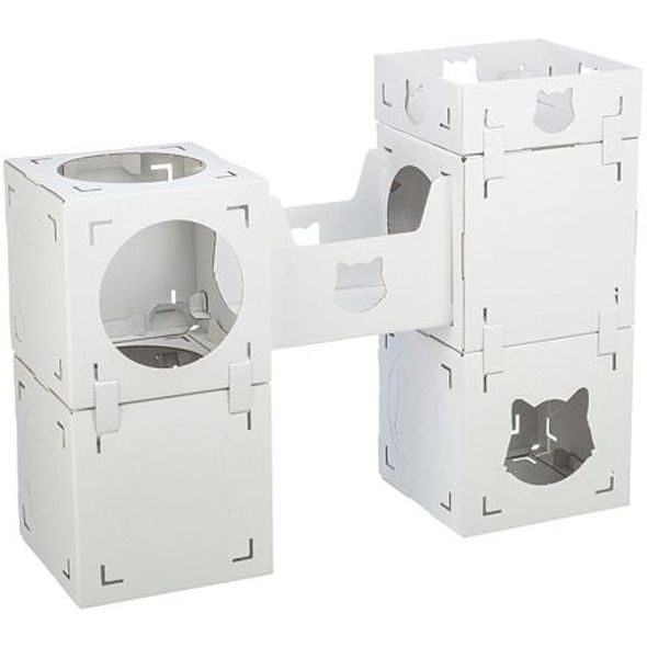 Trixie CASA CARA kartonový nábytek pro kočky, 93 x 82 x 30,5 cm, nosnost 8 kg, bílá