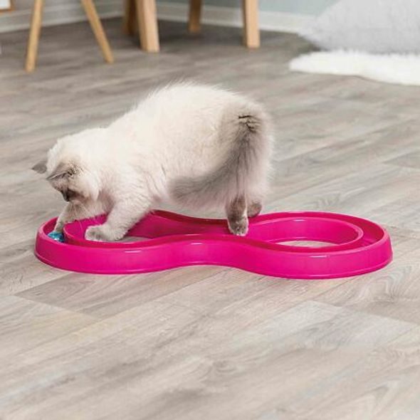 Trixie Hračka pro kočky, skládací dráha pro závod míčků 65x31 cm (RP 0,90 Kč)